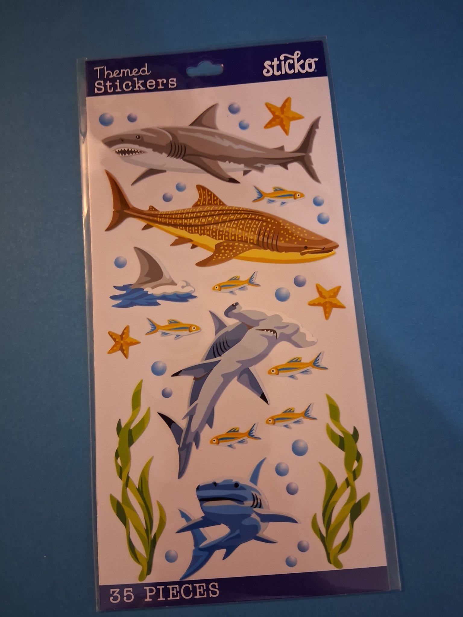 Sticker Pack — 44H Sticko Themed Sharks (35 pieces)